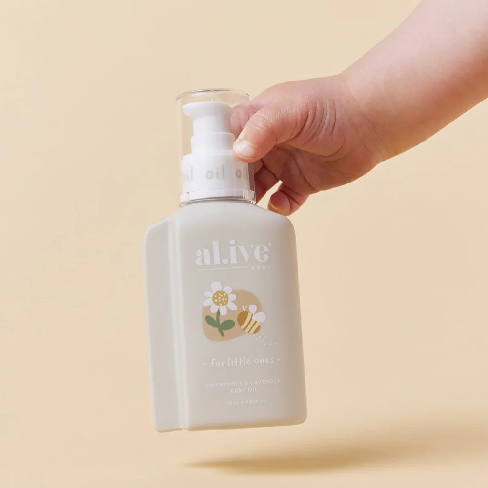 Al.ive | Chamomile & Lavendar Baby Oil 120ml - Image 3
