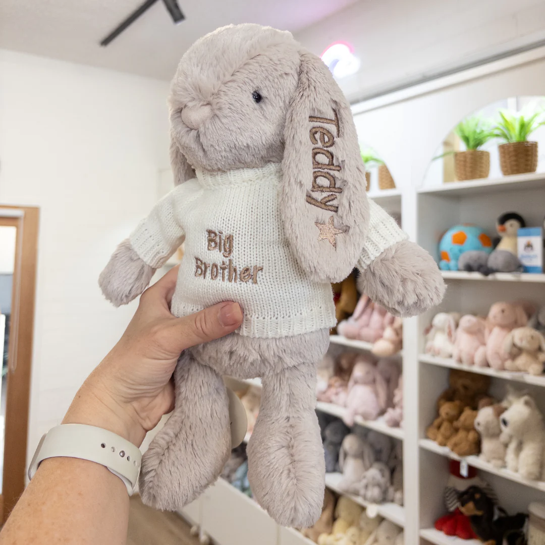 Big Brother Bunny & Jumper - Beige 30cm - Image 3