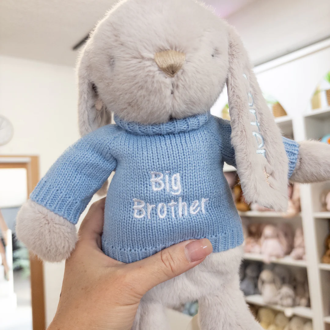 Big Brother Bunny & Jumper -  Beige OS 30cm - Image 2