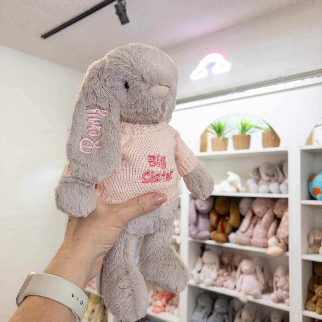 Big Sister Bunny & Jumper - Beige 30cm - Image 3