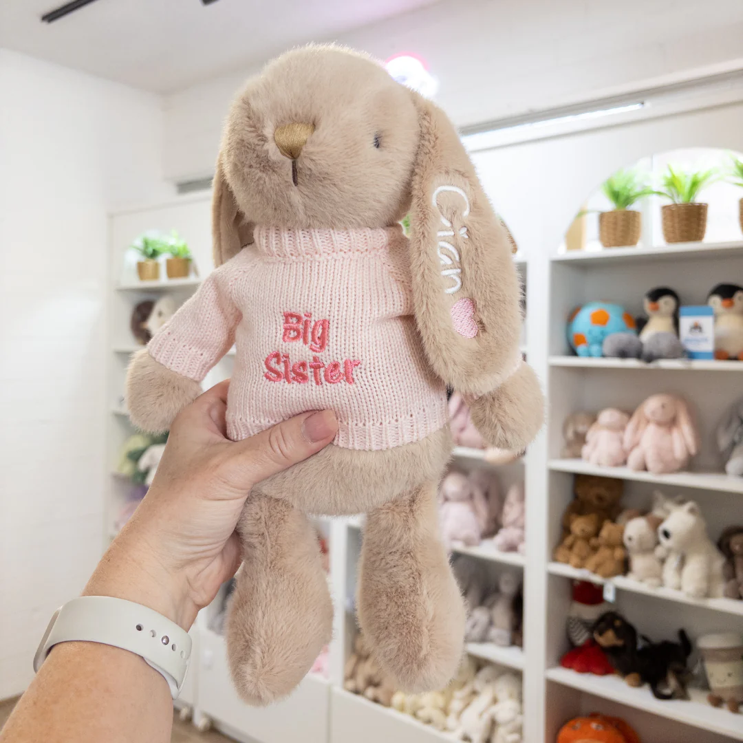 Big Sister Bunny & Jumper - Caramel 30cm - Image 3