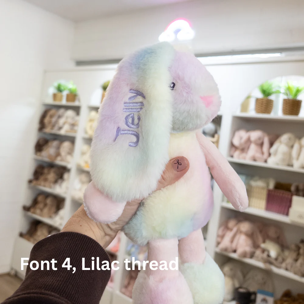 Personalised Small Frankie Bunny - Rainbow 25cm - Image 4