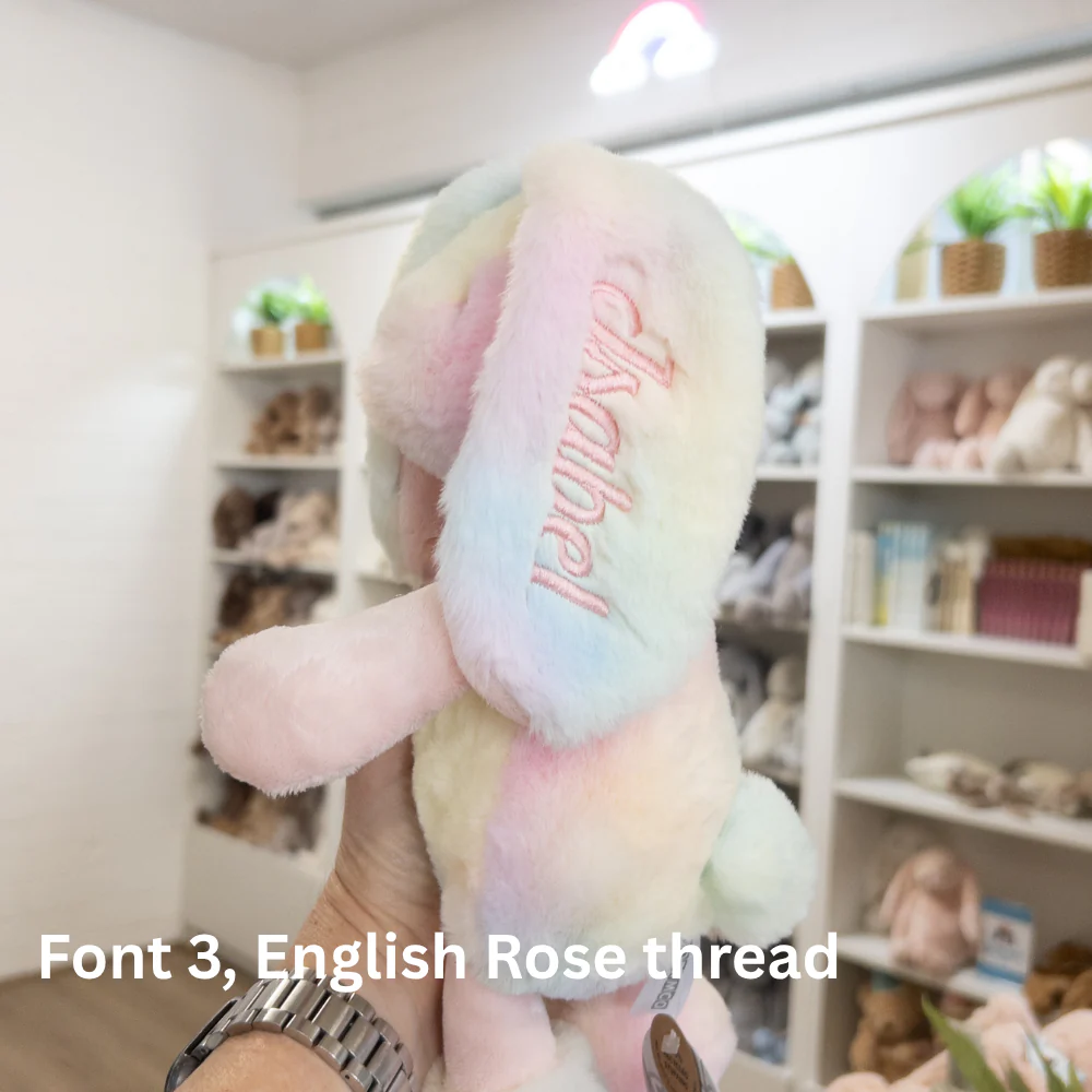 Personalised Small Frankie Bunny - Rainbow 25cm - Image 5