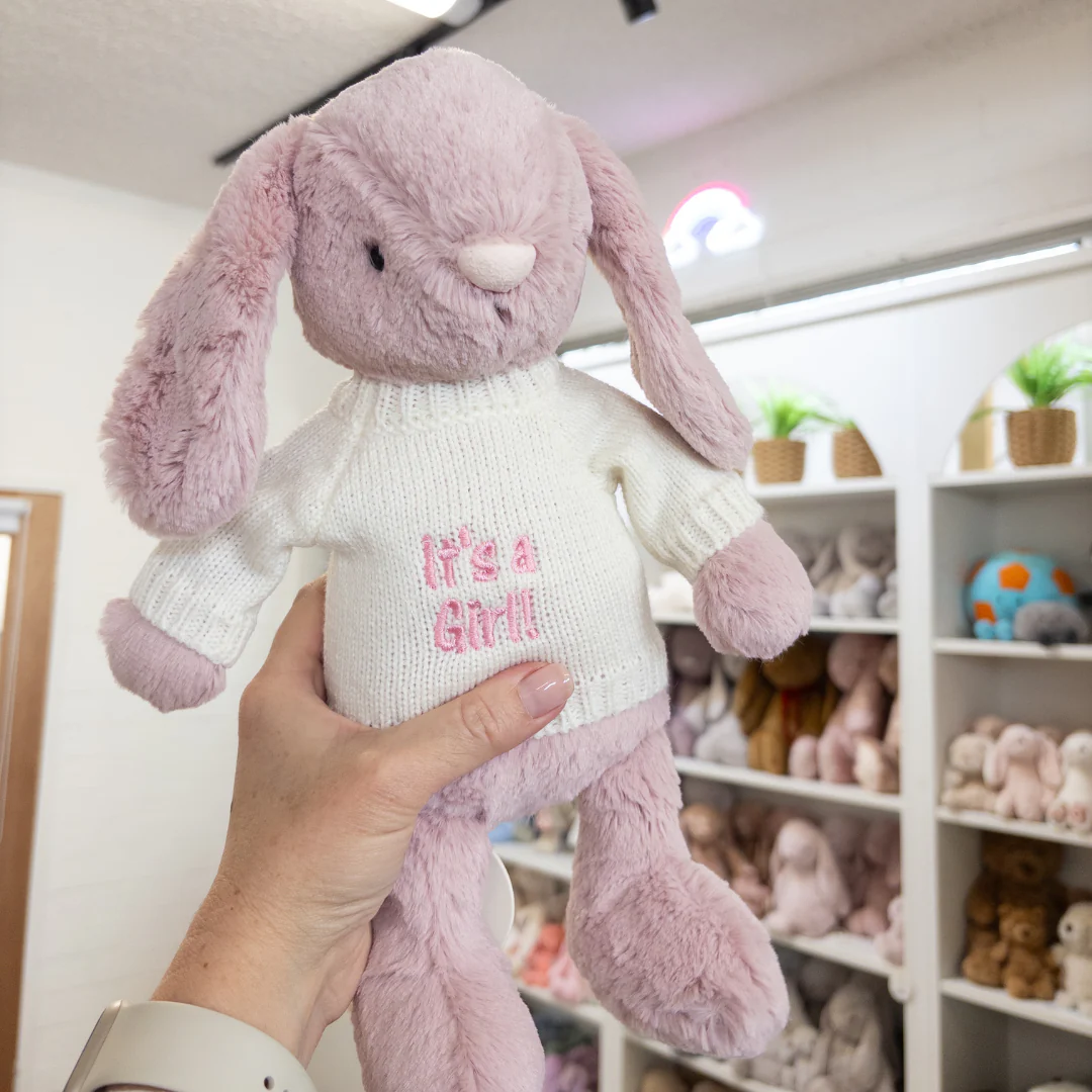 Gender Reveal Set - Snuggle Bunnies Moonbeam & Powder Pink - Image 4