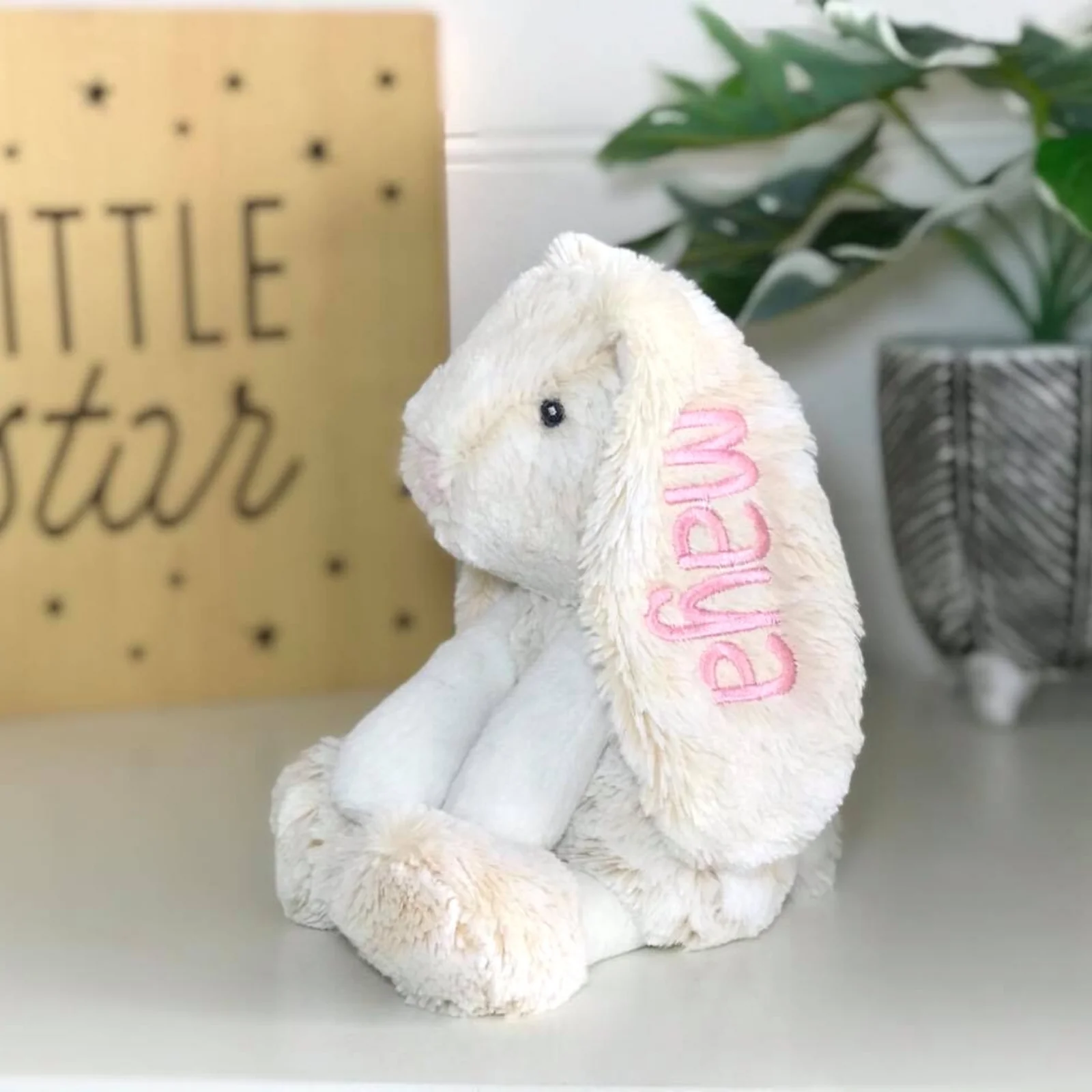 Personalised Small Frankie Bunny - Cream 25cm - Image 6