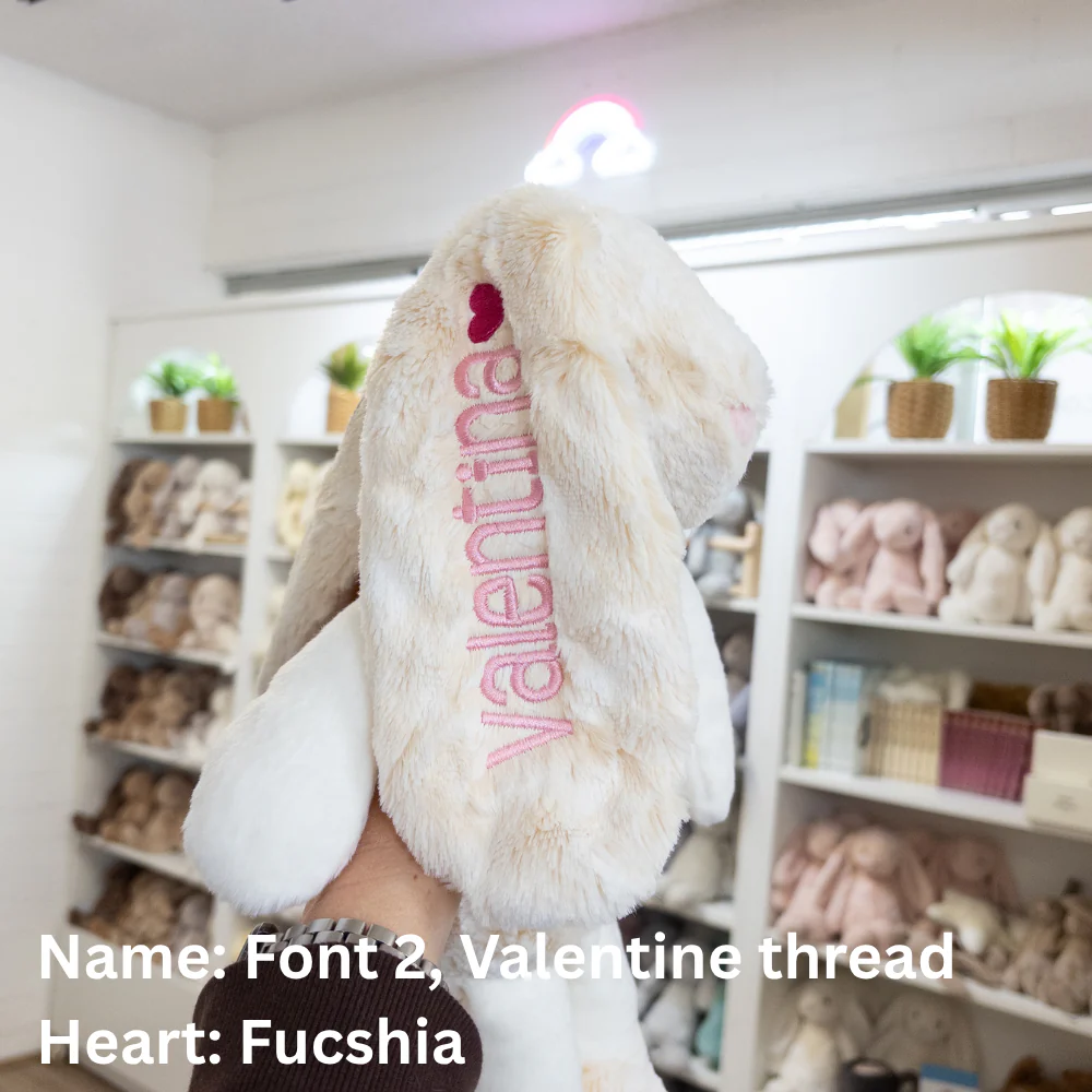 Personalised Large Frankie Bunny - Cream 39cm - Image 3