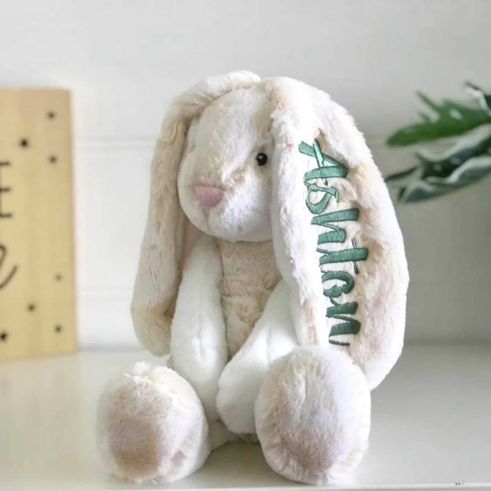 Personalised Large Frankie Bunny - Cream 39cm - Image 5