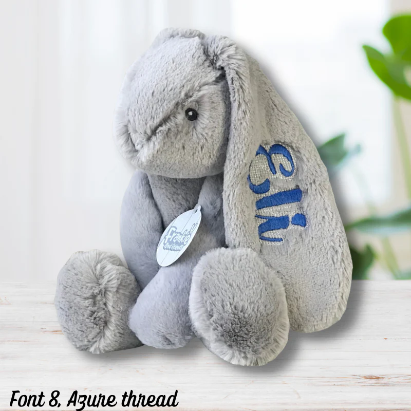 Personalised Large Frankie Bunny - Grey 39cm - Image 9