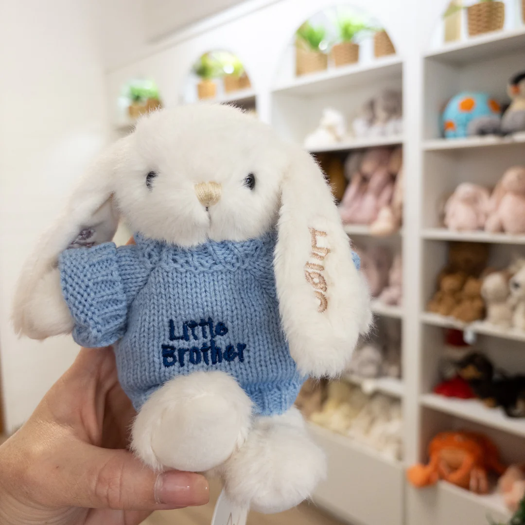 Little Brother Bunny & Jumper - Marshmallow 15cm - Image 3
