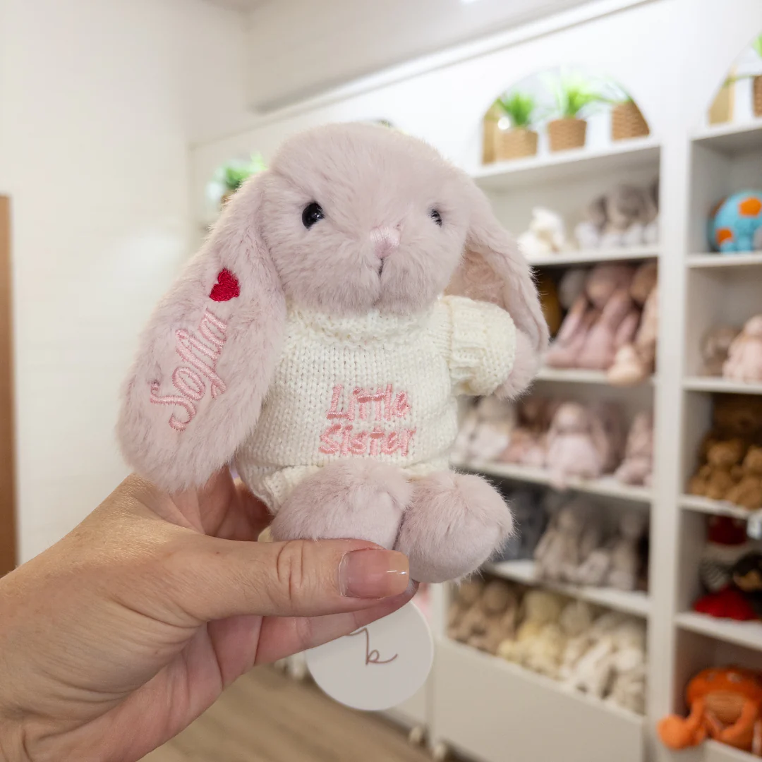 Little Sister Bunny & Jumper - Blossom 15cm