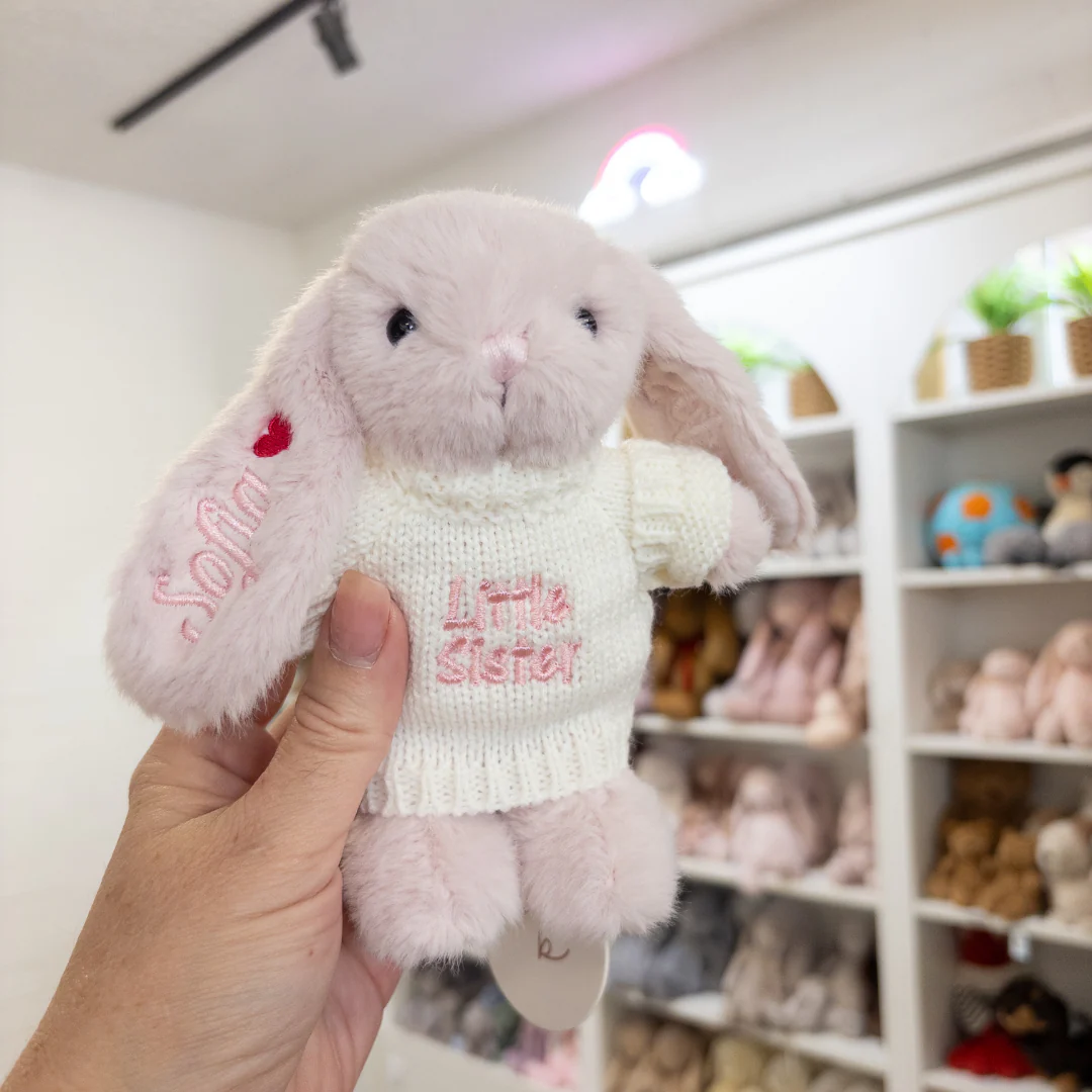 Little Sister Bunny & Jumper - Blossom 15cm - Image 2