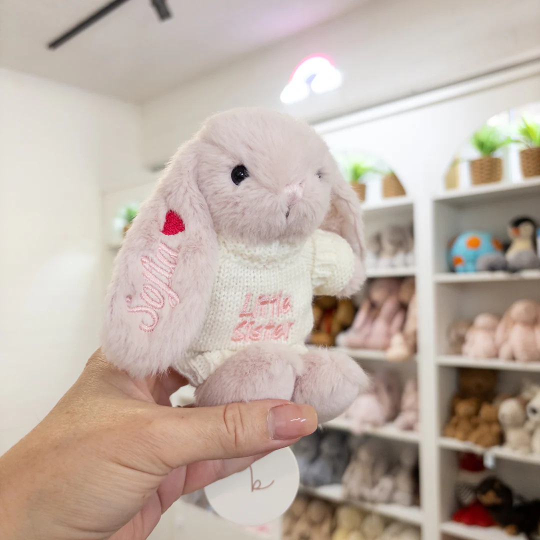 Little Sister Bunny & Jumper - Blossom 15cm - Image 3