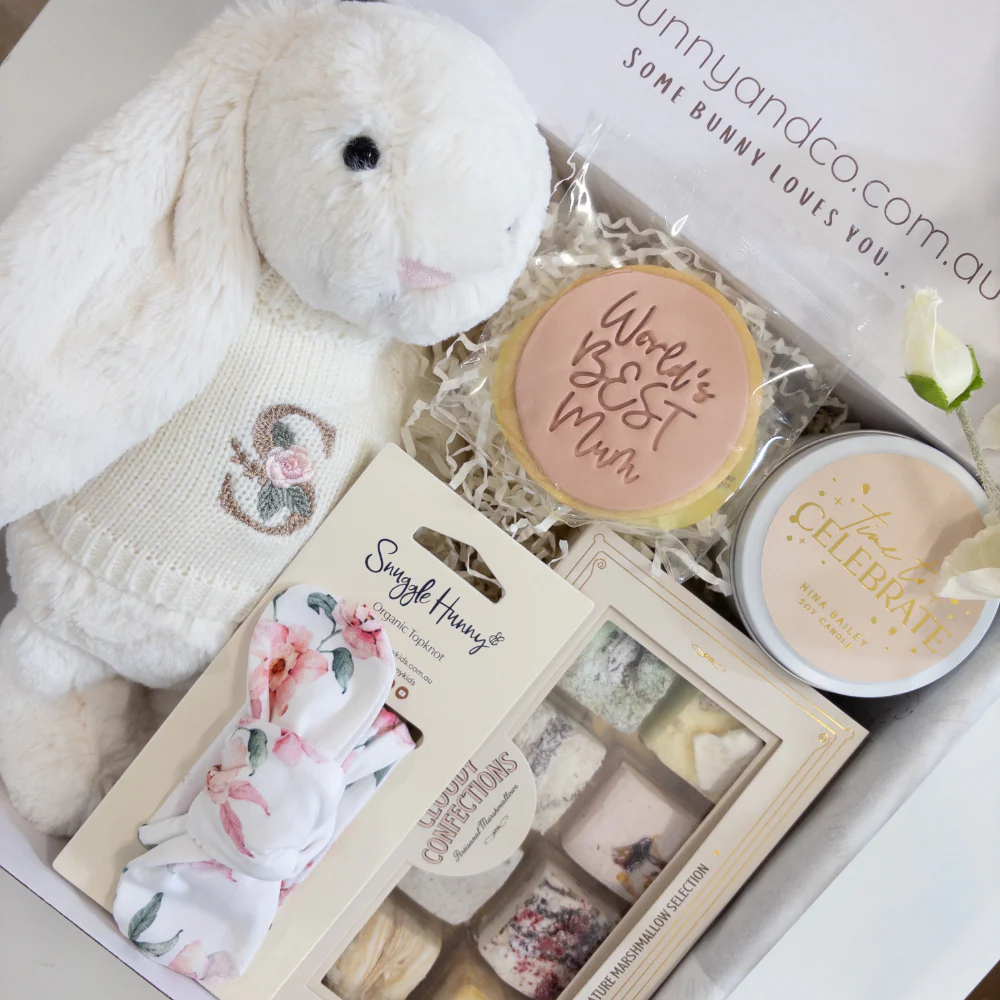 Mum & Bub Jellycat Bunny Gift Set - Cream - Image 2