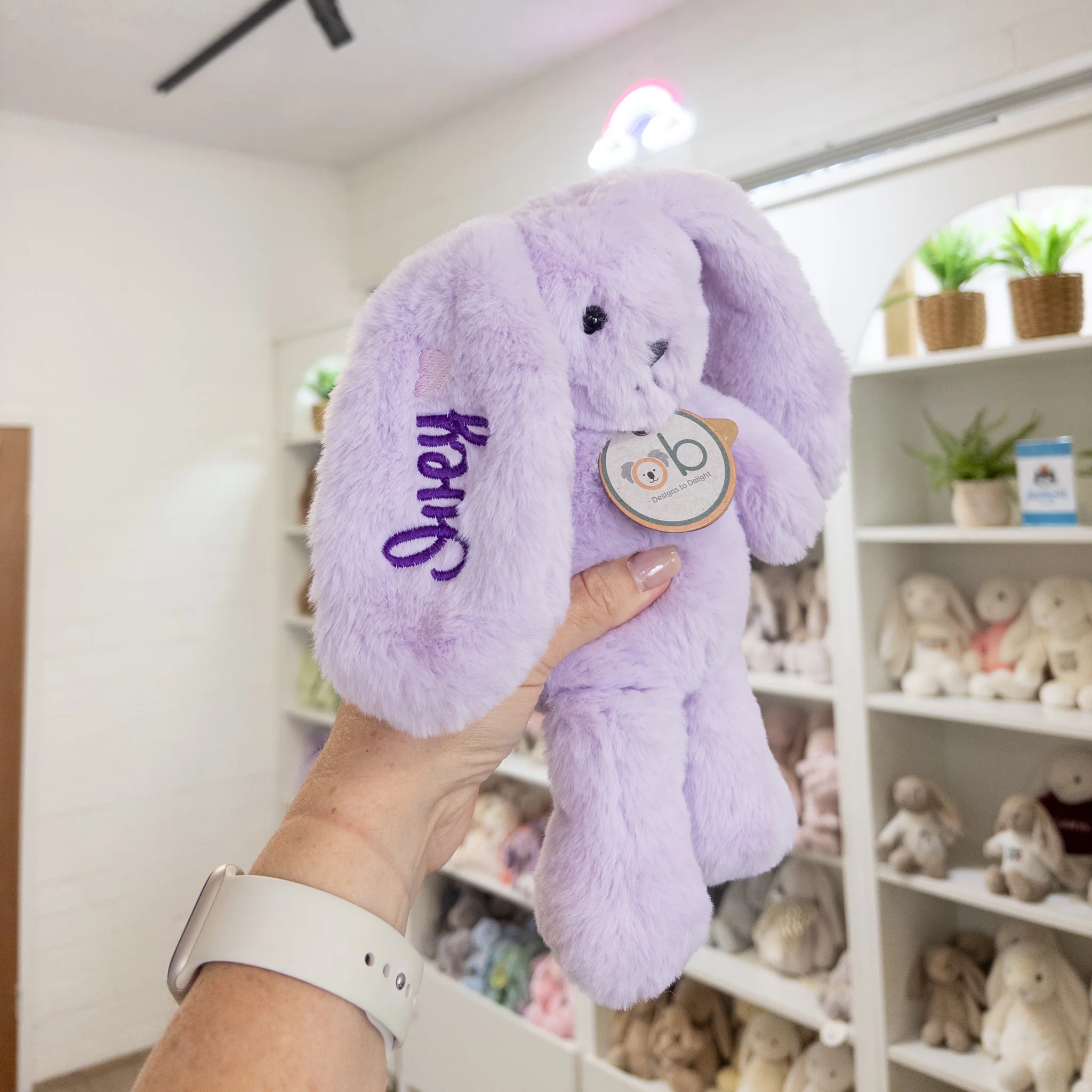 NEW Personalised OB Designs Bunny - Lavender Loppity (Small) - Image 4