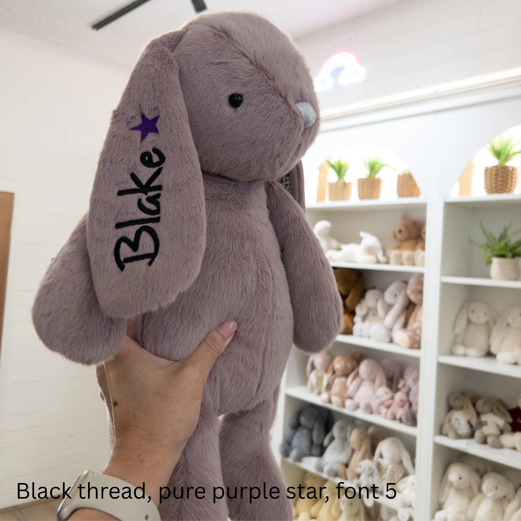 NEW Personalised Snuggle Bunnies - Periwinkle 45cm - Image 3