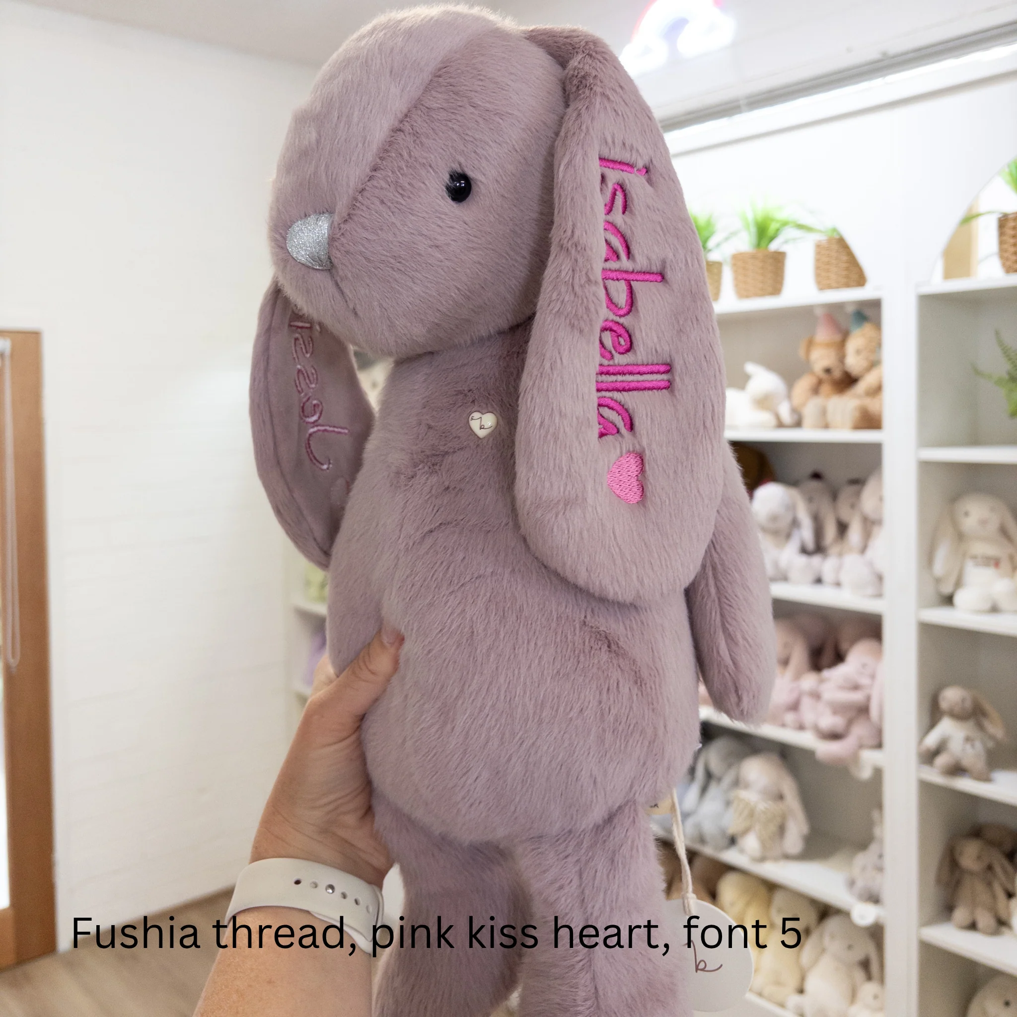 NEW Personalised Snuggle Bunnies - Periwinkle 45cm - Image 4