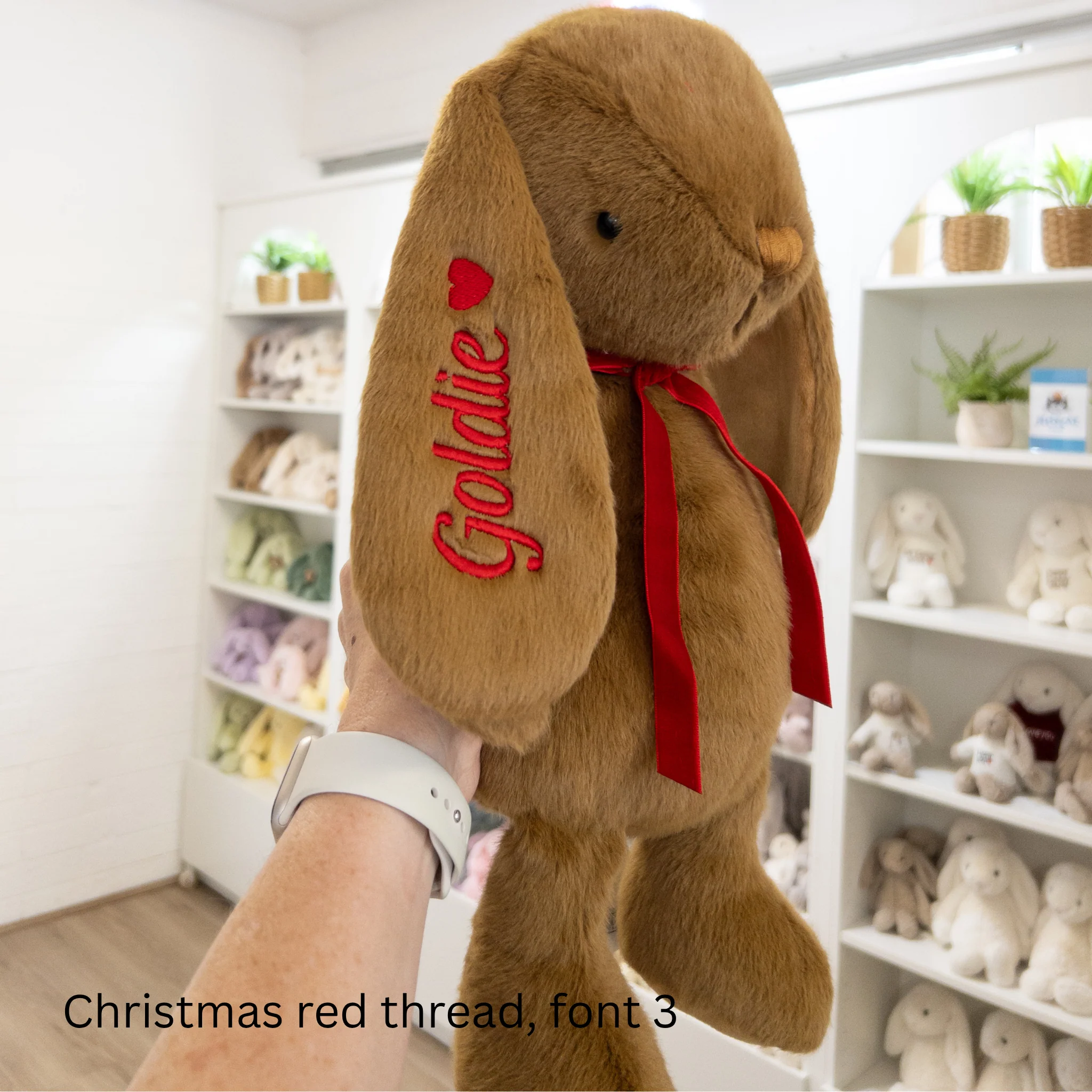 NEW Personalised Snuggle Bunnies - Toffee 45cm - Image 2