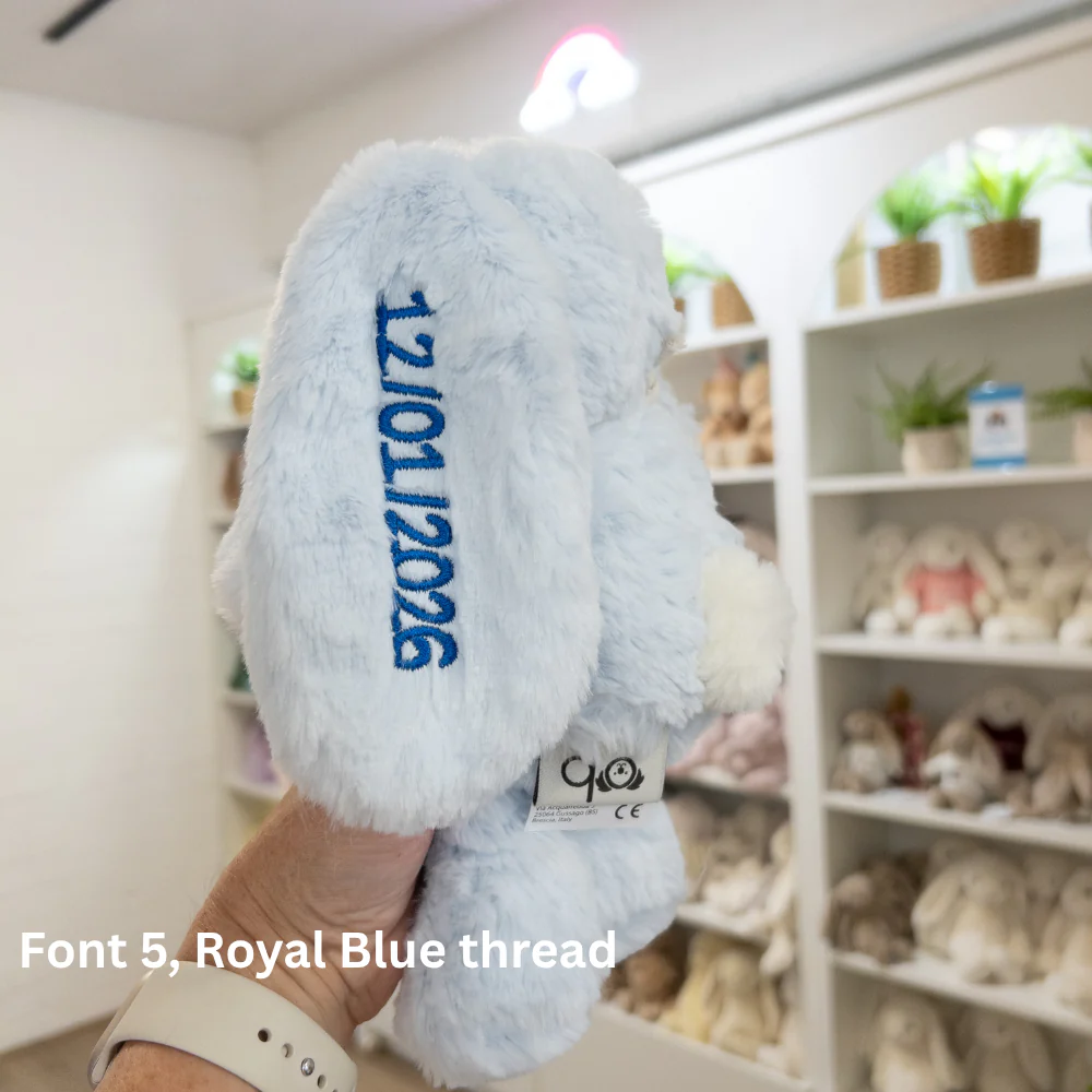 Personalised Baxter Bunny - Powder Blue - Image 5