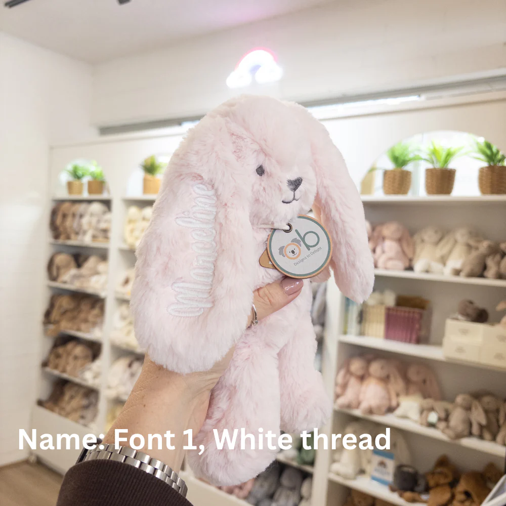 Personalised OB Designs Bunny - Betsy Powder Pink - Image 4