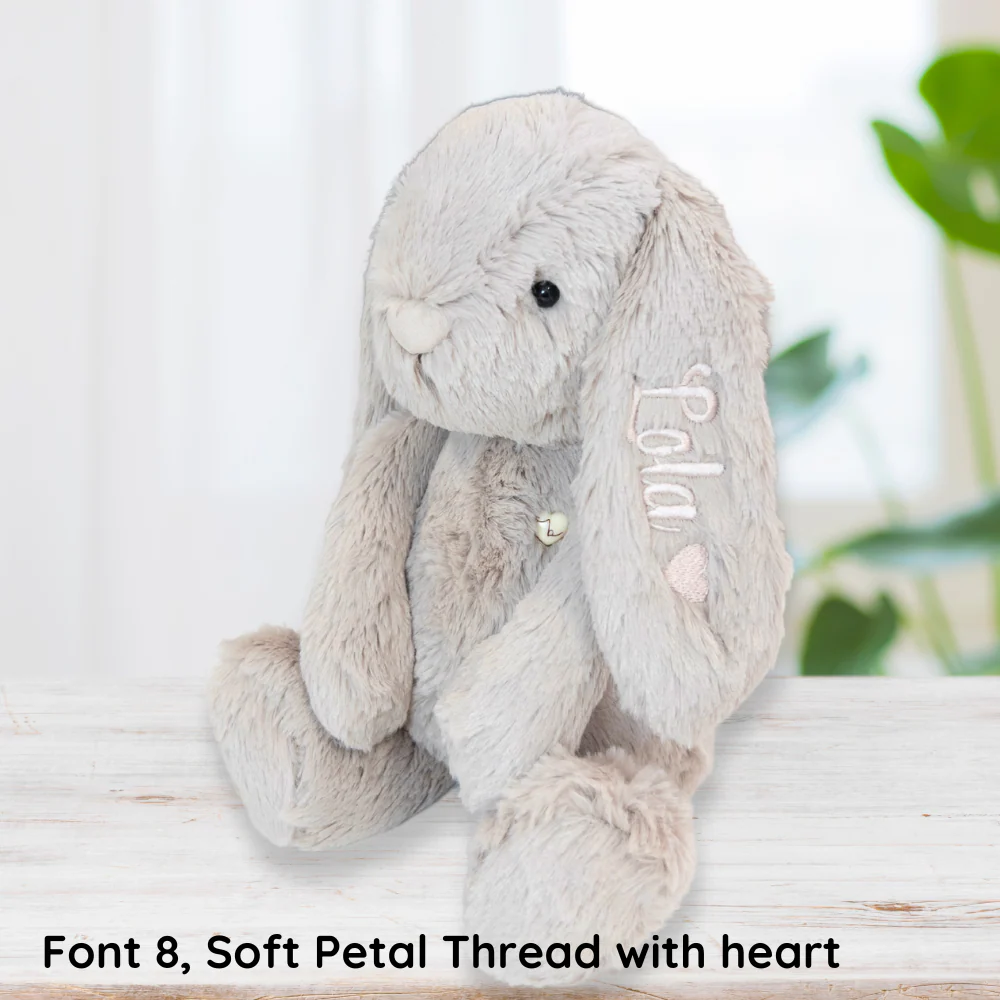 Personalised Bunny & Blanket Gift Hamper - Beige & Pink - Image 5
