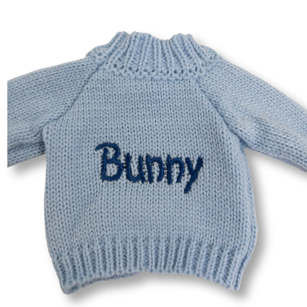 Personalised Bunny Jumper - Blue (MEDIUM) - Image 4