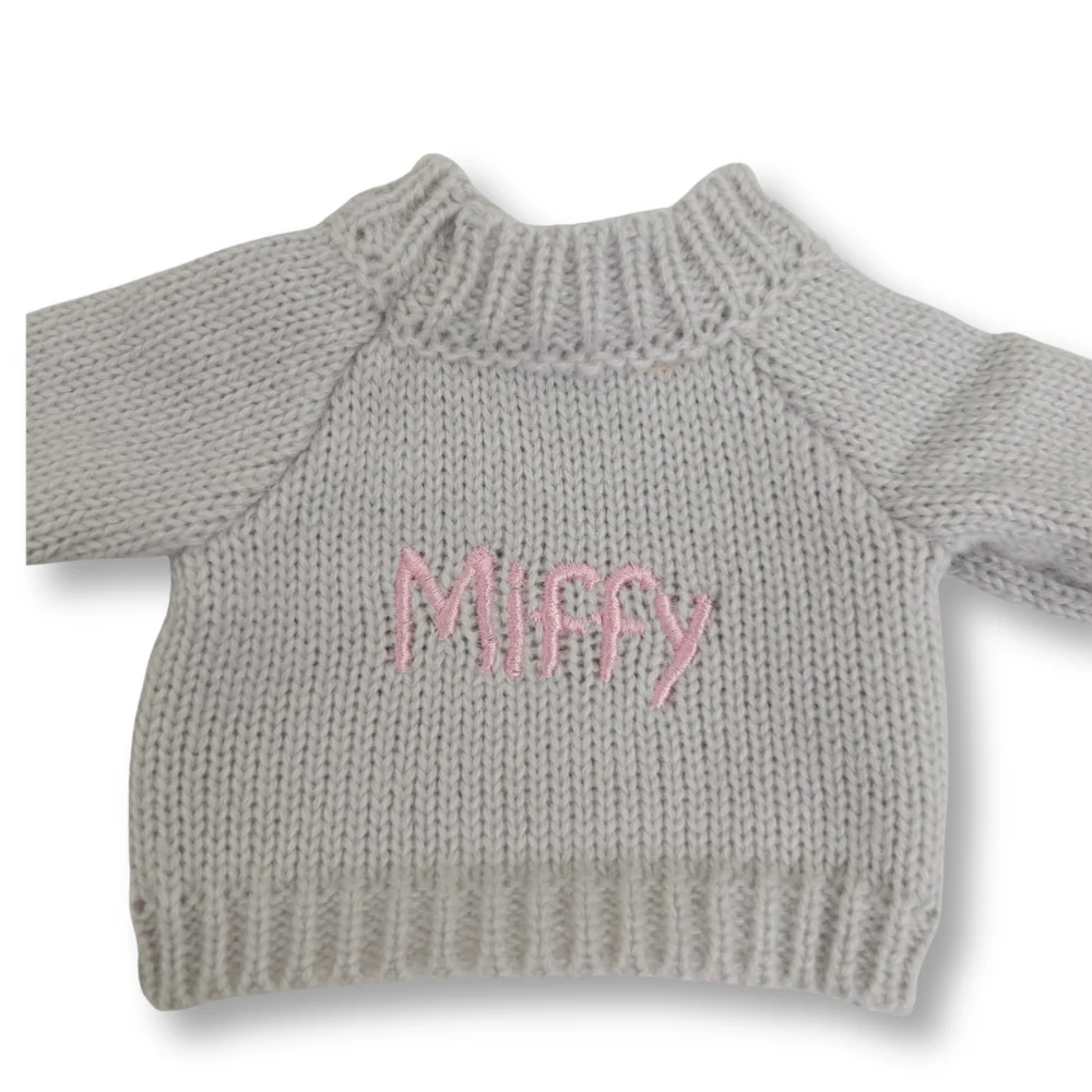 Personalised Bunny Jumper - Grey (MEDIUM) - Image 4