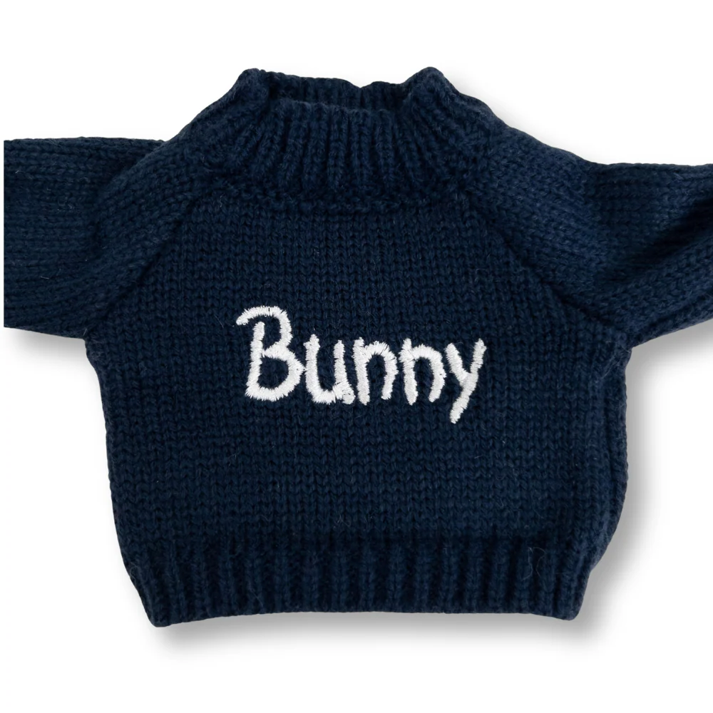 Personalised Bunny Jumper - Navy (MEDIUM) - Image 3