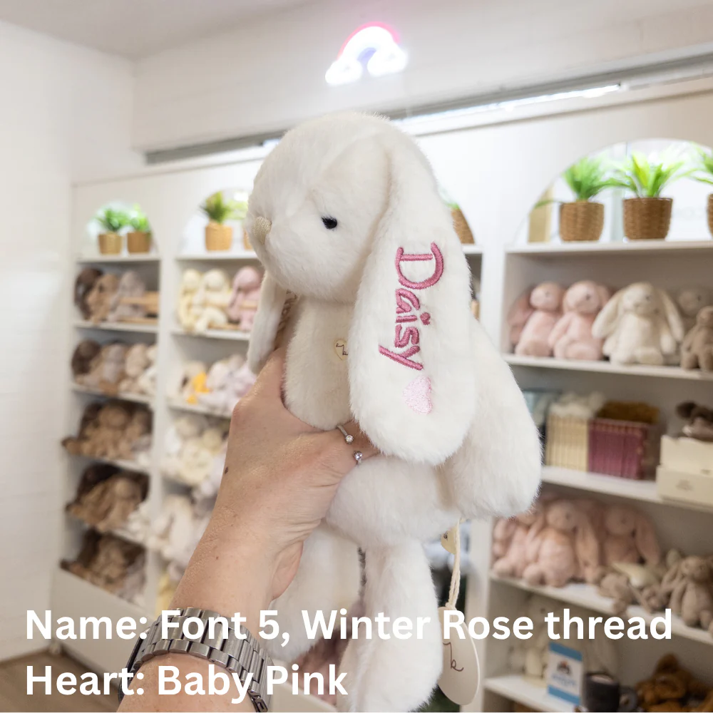 Personalised Snuggle Bunnies - Marshmallow 30cm - Image 11