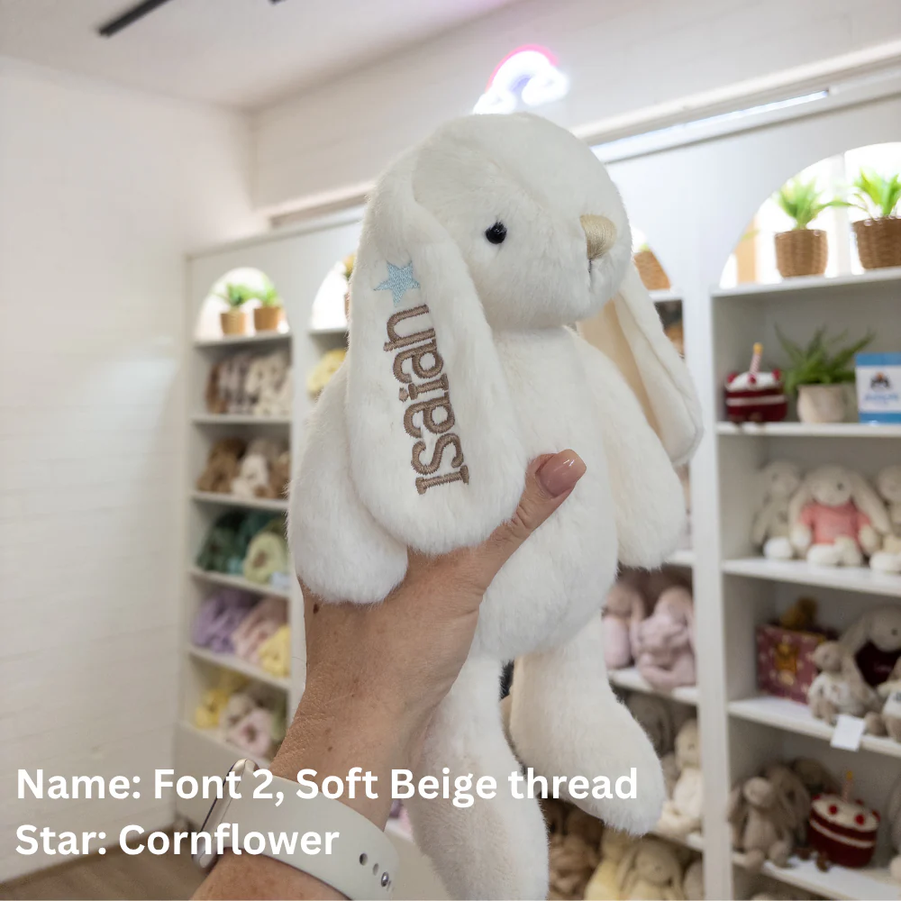 Personalised Snuggle Bunnies - Marshmallow 30cm - Image 13