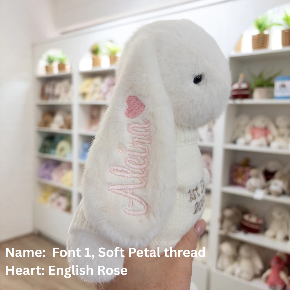 Personalised Snuggle Bunnies - Marshmallow 30cm - Image 14