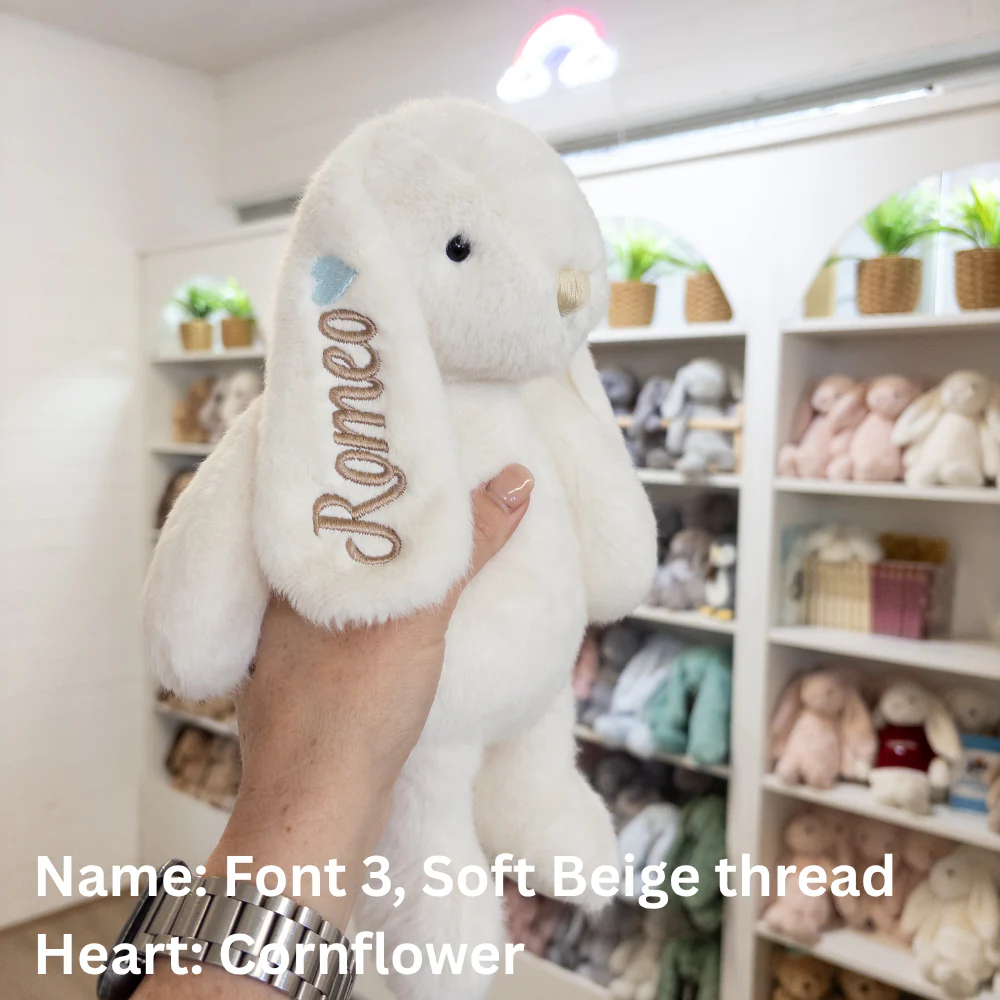 Personalised Snuggle Bunnies - Marshmallow 30cm - Image 4