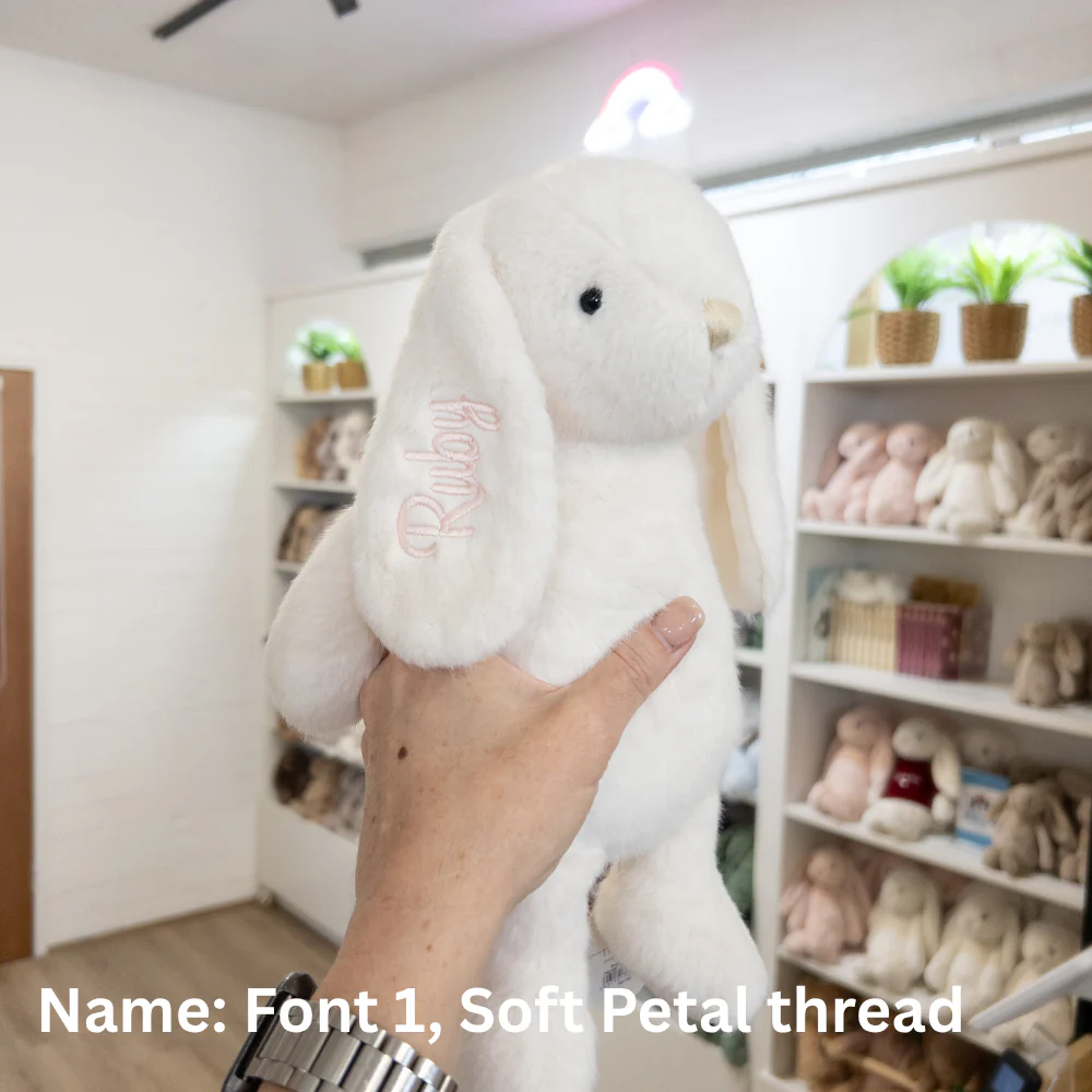 Personalised Snuggle Bunnies - Marshmallow 30cm - Image 8
