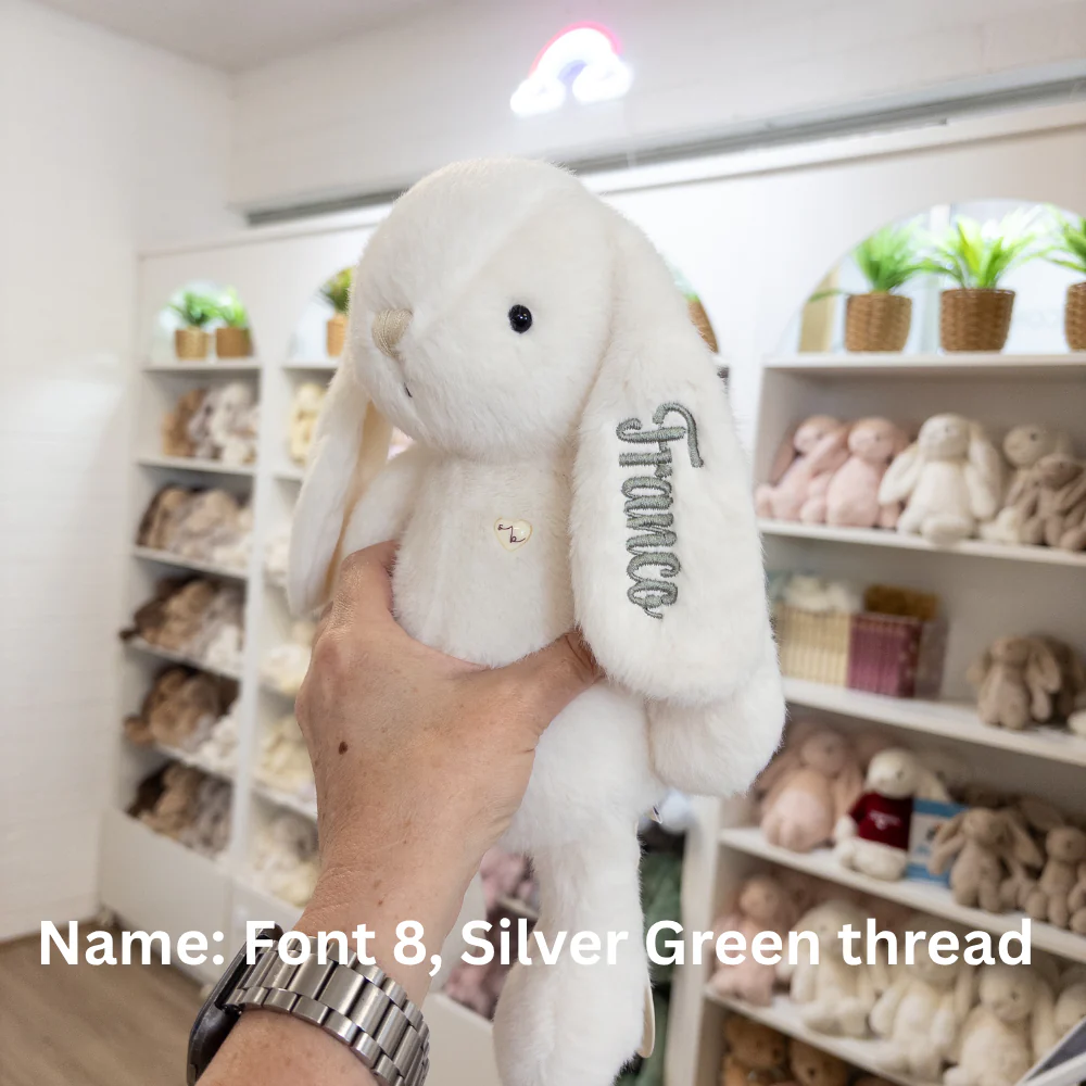 Personalised Snuggle Bunnies - Marshmallow 30cm - Image 9