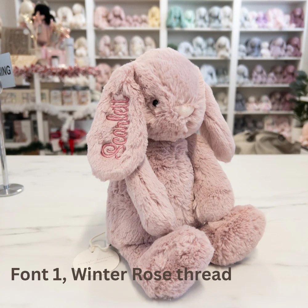Personalised Snuggle Bunnies - Powder Pink 30cm - Image 7