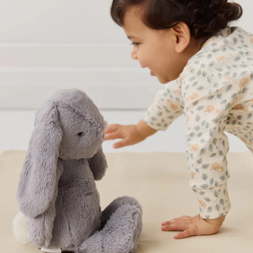 Personalised Snuggle Bunnies -  Silver 30cm - Image 2