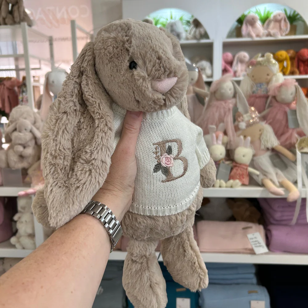 Personalised Bunny Jumpers - Cream (LARGE) - Image 3