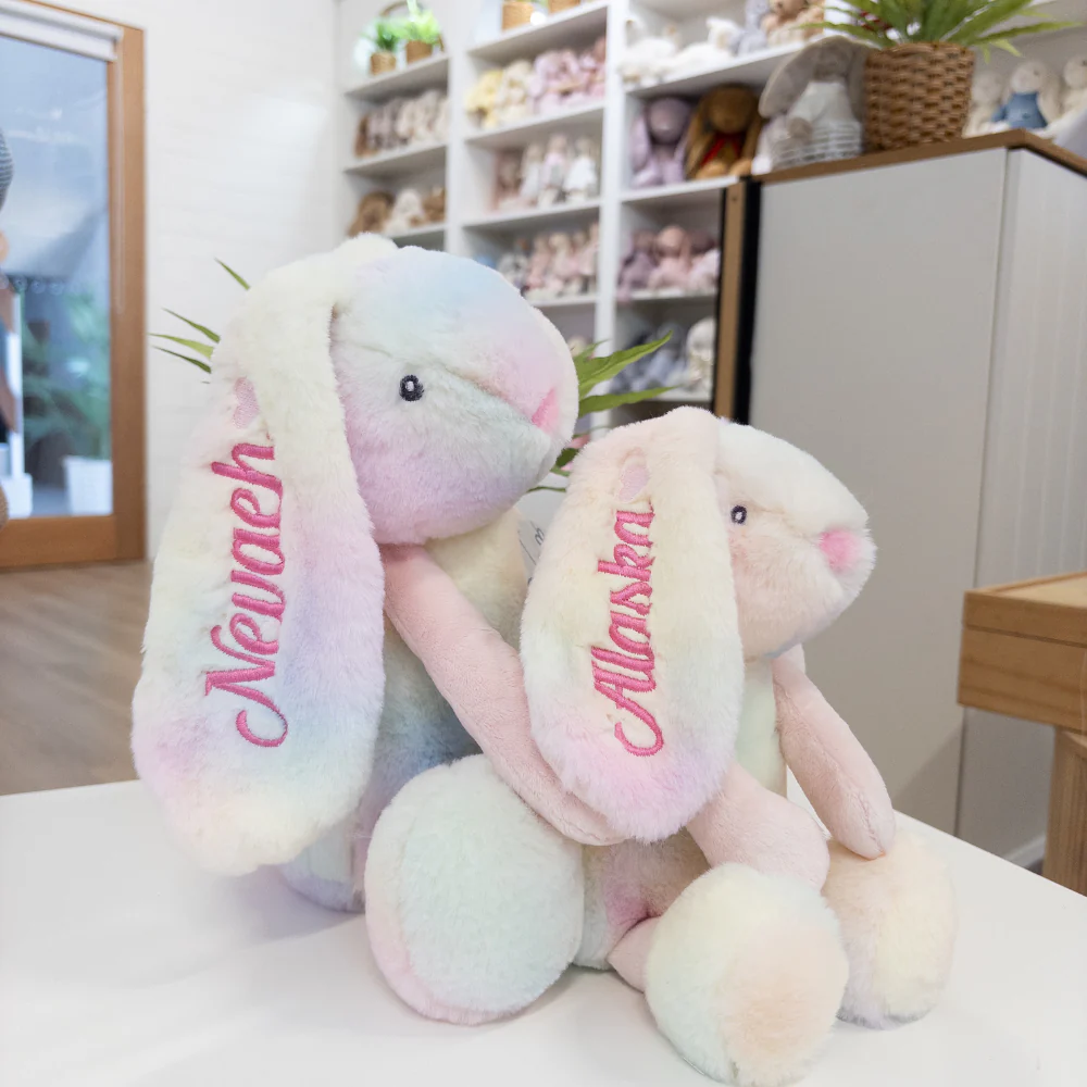 Personalised Large Frankie Bunny -  Rainbow 39cm - Image 10