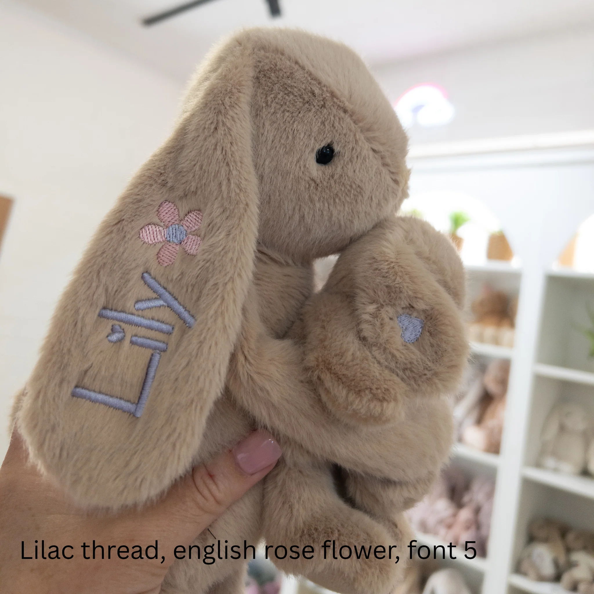 Personalised Snuggle Bunnies - Frankie the Hugging Bunny - Caramel - Image 5