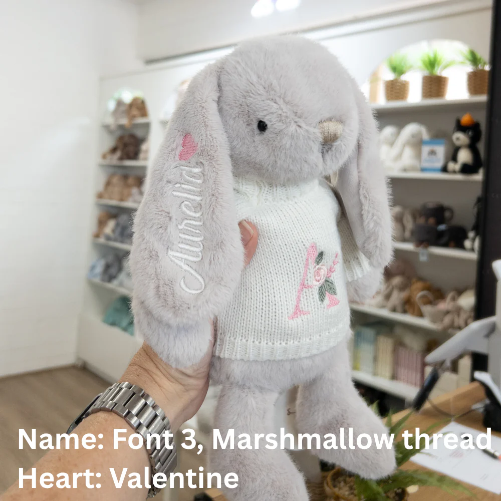 Personalised Snuggle Bunnies - Beige 30cm - Image 25