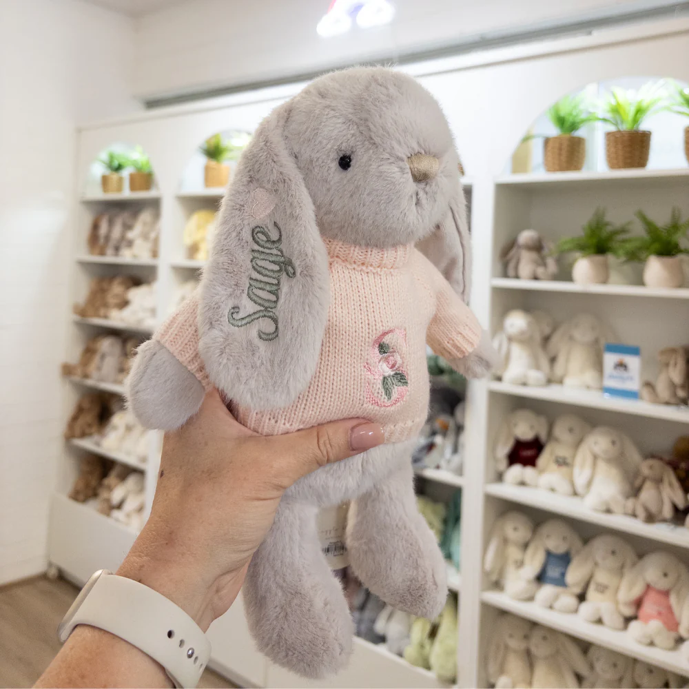Personalised Snuggle Bunnies - Beige 30cm - Image 26
