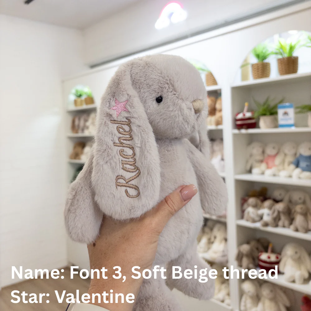 Personalised Snuggle Bunnies - Beige 30cm - Image 28