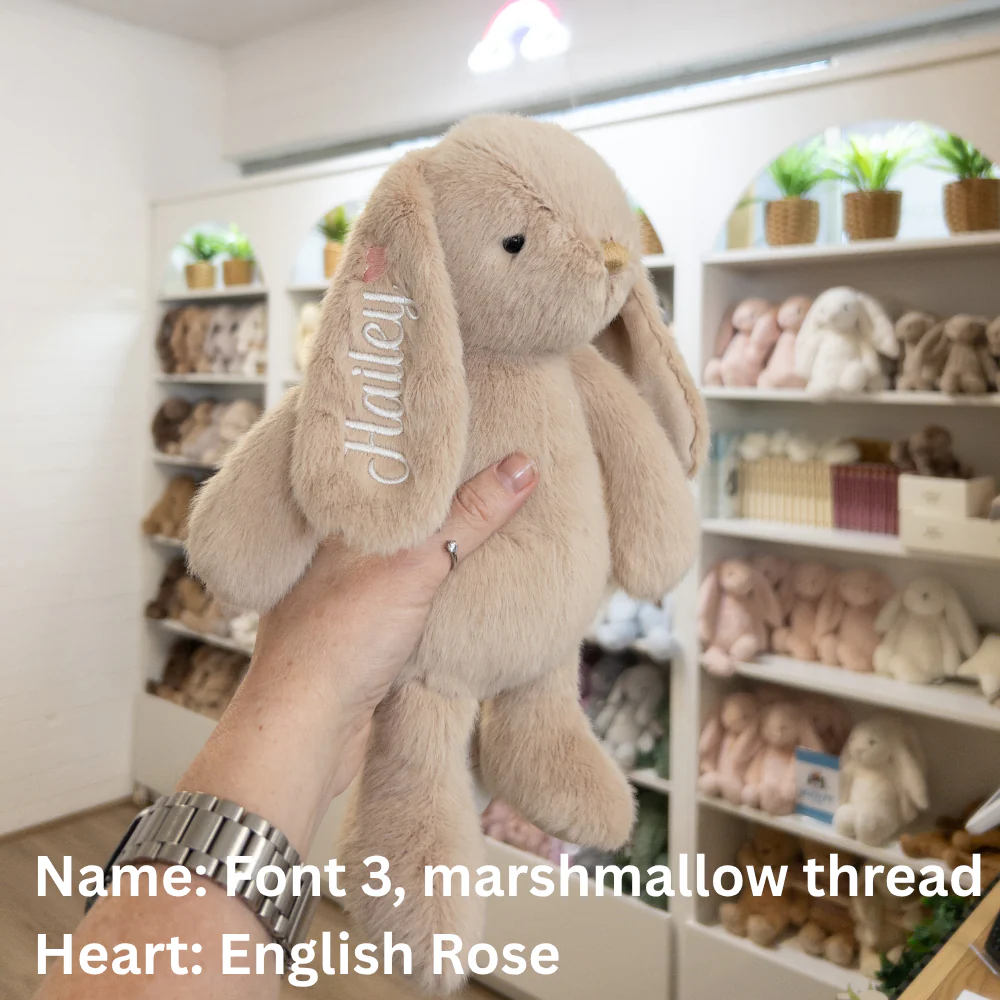 Personalised Snuggle Bunnies - Caramel 30cm - Image 11