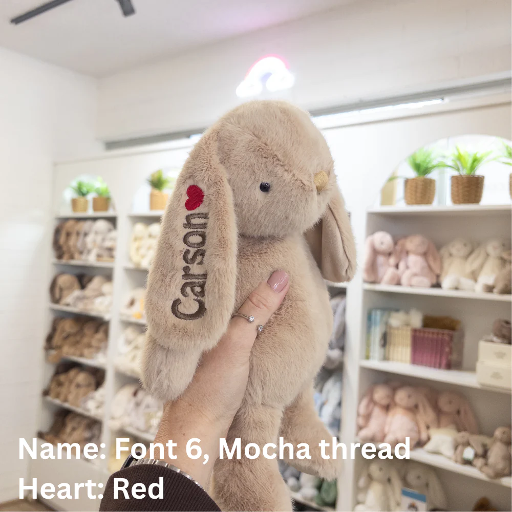 Personalised Snuggle Bunnies - Caramel 30cm - Image 12
