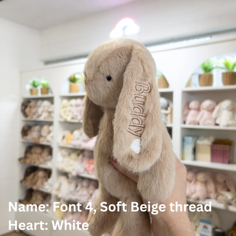 Personalised Snuggle Bunnies - Caramel 30cm - Image 14