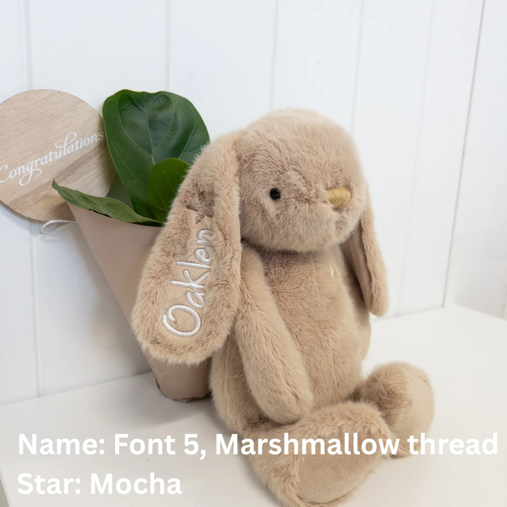 Personalised Snuggle Bunnies - Caramel 30cm - Image 15