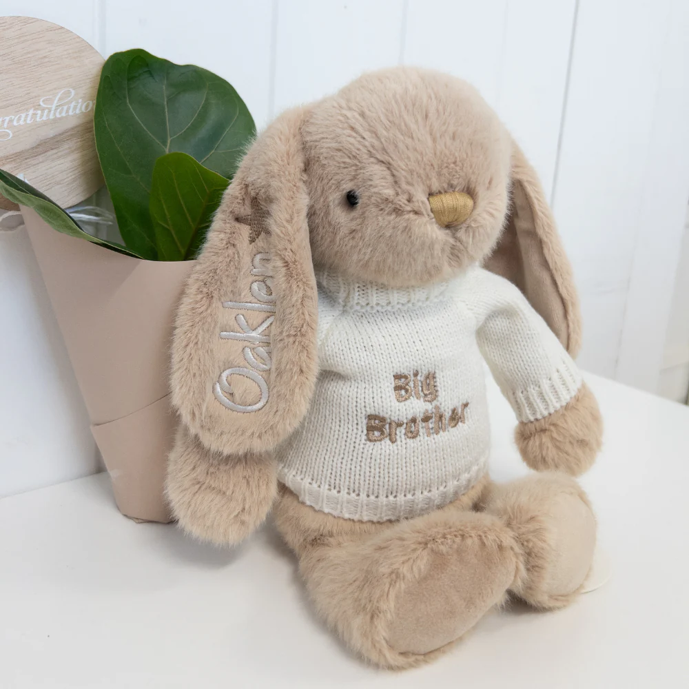 Personalised Snuggle Bunnies - Caramel 30cm - Image 16
