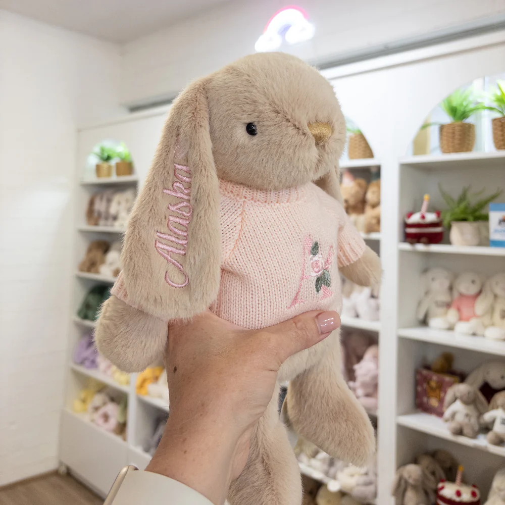 Personalised Snuggle Bunnies - Caramel 30cm - Image 18