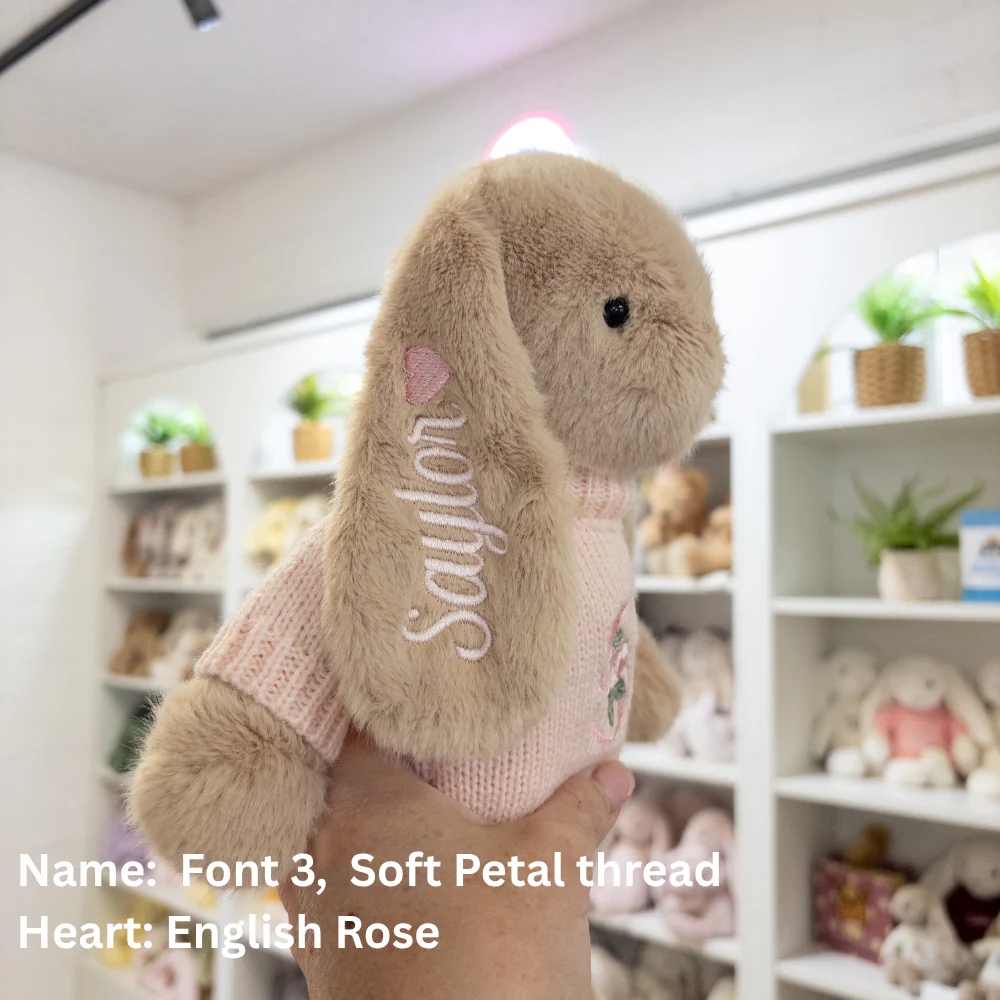 Personalised Snuggle Bunnies - Caramel 30cm - Image 19