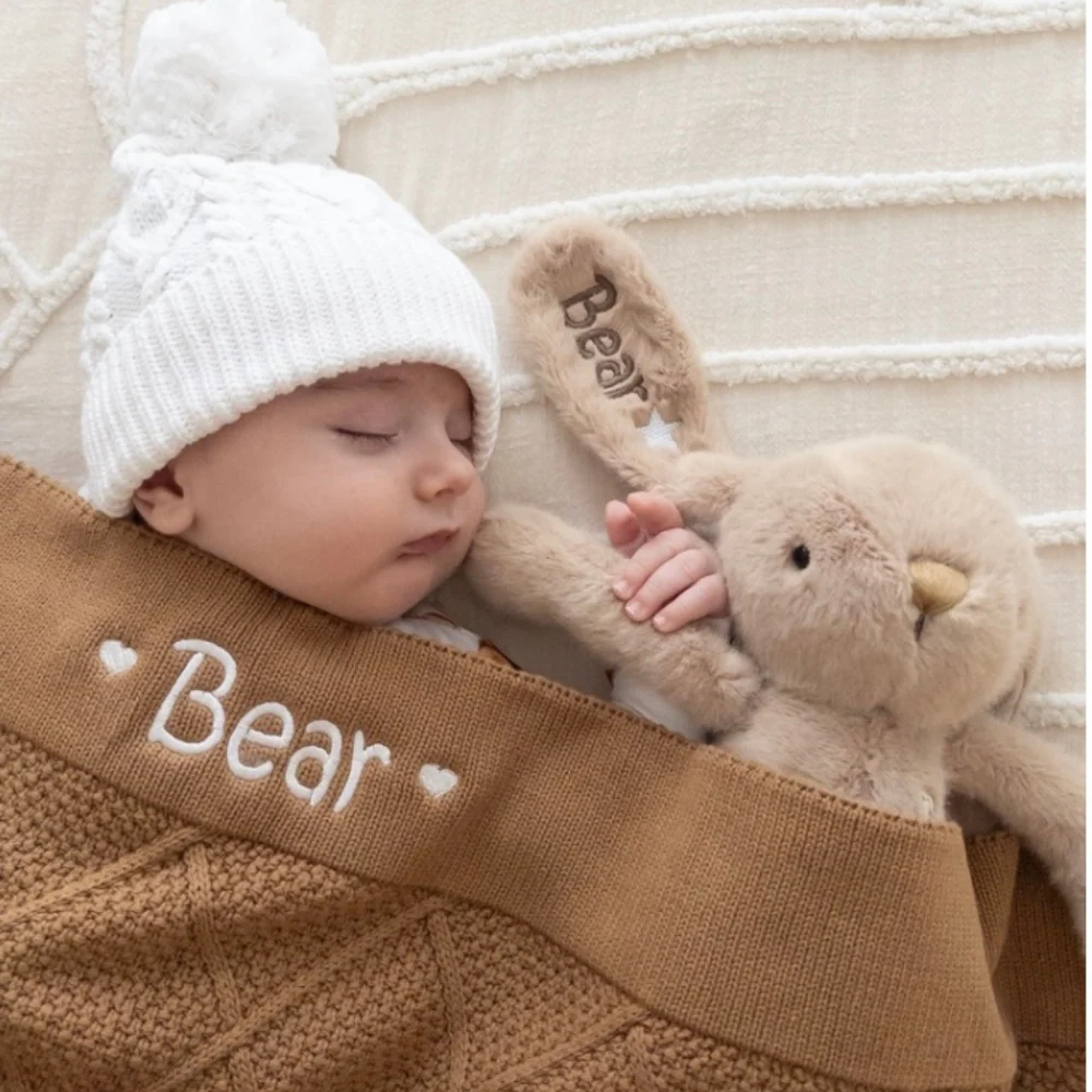 Personalised Snuggle Bunnies - Caramel 30cm - Image 3