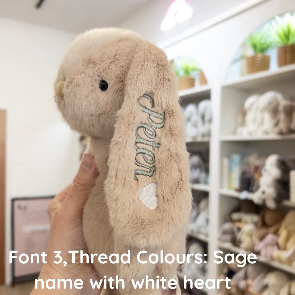 Personalised Snuggle Bunnies - Caramel 30cm - Image 4
